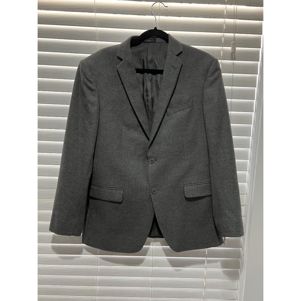 John Varvatos USA Bedford Blazer Mens 42R Charcoal Grey Wool Blend Jacket 762036